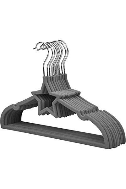 Generic ManGotree Pack of 15 Star-Shape Velvet Baby Clothes Hanger Children’s Coat Hanger Kids Clothes Han