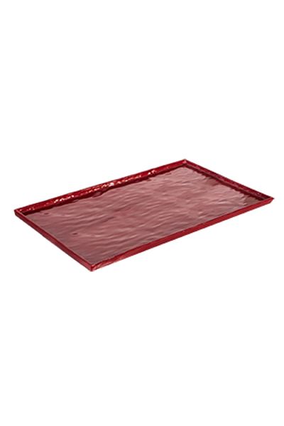 Raki Rectangular melamine serving tray RAKI RED 32 5x53x1cm