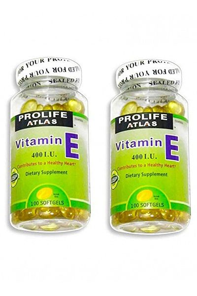 Atlas Prolife Atlas Vitamin E, 100 Softgels, 2 Pieces