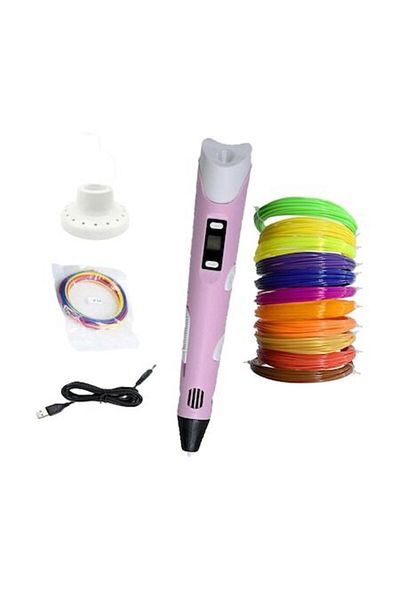 OEM Set Creion 3D Roz si 15 Filamente PLA, 75 m, Multicolor