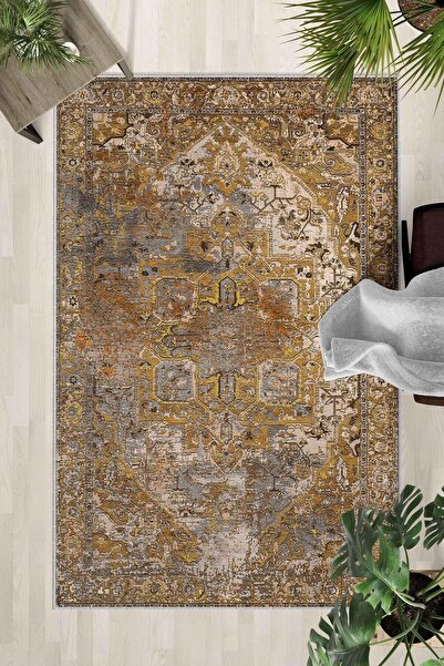 Monnhein Covor lavabil cu bază anti-alunecare – Covor modern cu imprimare dig...