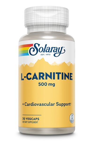 Solaray L-carnitine 500 Mg X 30 Vegetable Capsules Secom