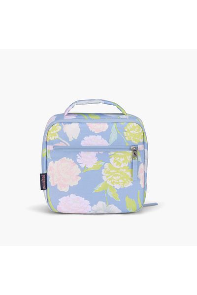 Jansport Floral Print Insulated Lunch Bag with Handle and Zip Closure - Lifetime Warranty