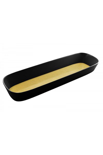 Raki Melamine gastronorm tray RAKI CAPSULE 2/4 53x16.2x6.5cm yellow