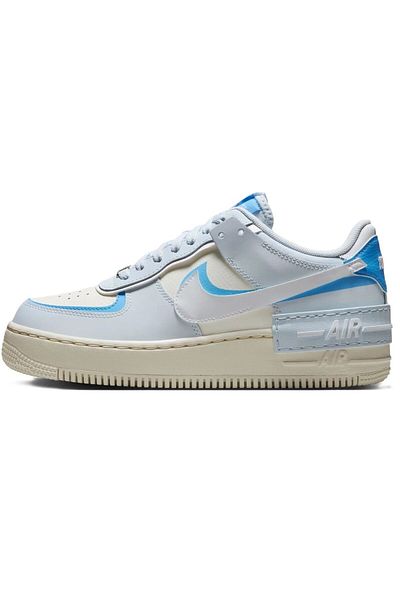Nike Air Force 1 Shadow Sneaker Unisex Reflective Genuine Leather Casual Sports Shoes Blue