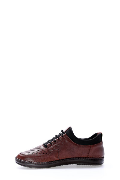 Ayakkabıhane Inside and Outside Genuine Leather Tan Lace-Up Men's Casual Daily Shoes Ah08126131525