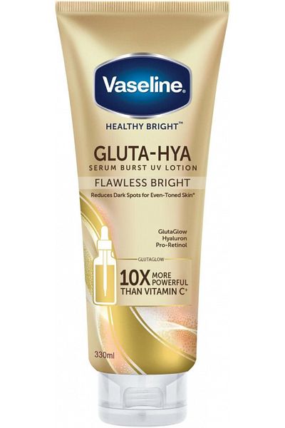 Vaseline Healthy Bright Gluta-Hya Serum Burst Uv Lotion Flawless Glow 330 ml