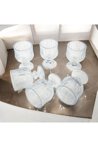 partridge store Glass Coffee Side Glass Set of 6
