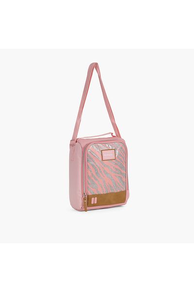 Pause Printed Lunch Bag with Zip Closure
