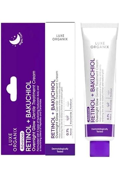 LUXE Organix Retinol with Bakuchiol Gentle Glow Treatment Cream, 30 Ml