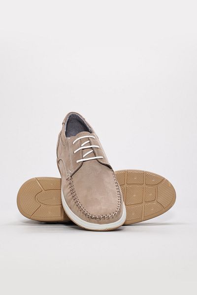 Ayakkabıhane Inside and Outside Genuine Nubuck Leather Sand Men's Casual Daily Shoes Ah082291312377