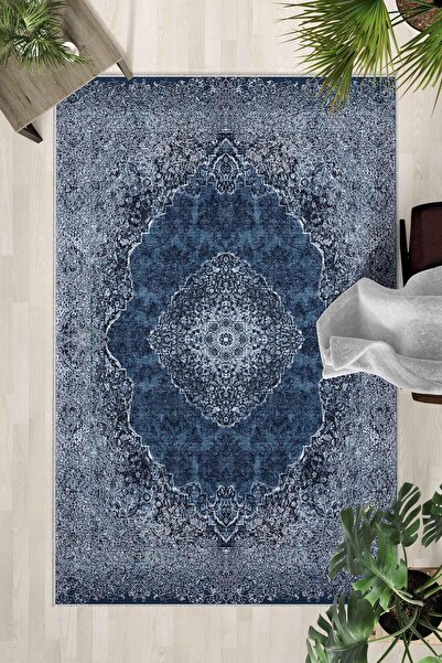 Monnhein Covor lavabil cu bază anti-alunecare – Covor modern cu imprimare dig...