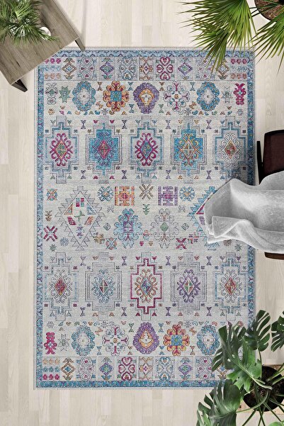 Monnhein Covor lavabil cu bază anti-alunecare – Covor modern cu imprimare dig...