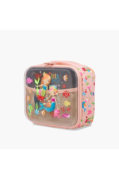 Skylar Mermaid Lunch Bag with Top Handle and Zip Closure