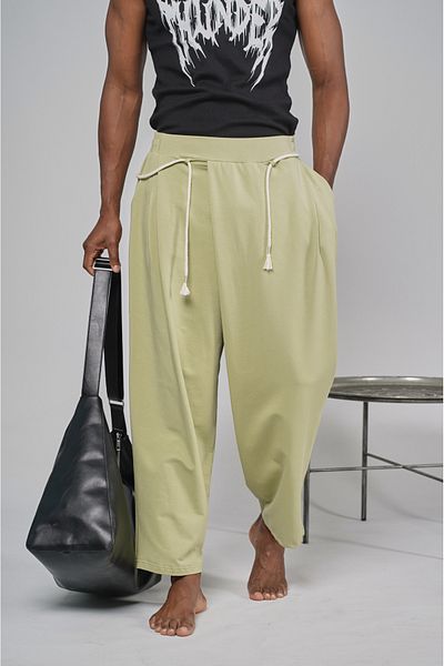 Butik Elastic Waist Lace up Baggy Trousers