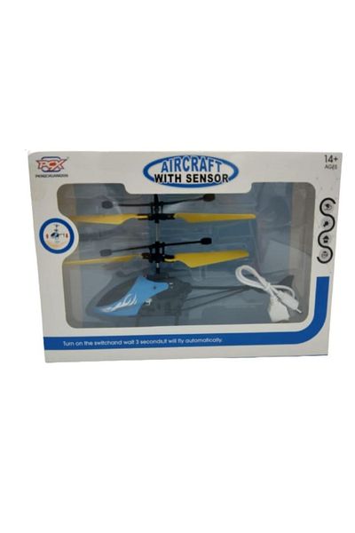 OEM Flying Helicopter with Induction Sensor, 14+ Years, Blue
