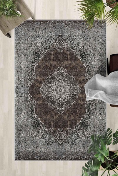 Monnhein Non-Slip Base Washable Carpet – Modern Digital Printing Carpet for K...