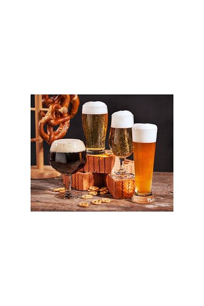 Excellent Houseware Set of 4 Hans Beer glasses, glass,