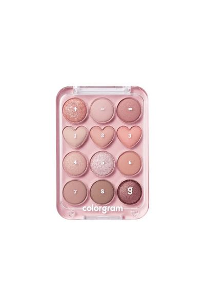 colorgram Pin Point Eyeshadow Palette #01 Peach + Coral 9.9 g - a palette of peach eyeshadows