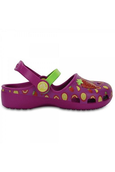 Crocs Sandale Karin Novelty Clog K - Violet Vibrant/Tangarina