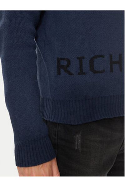Richmond X Men's Turtleneck UMA24107LU Navy Blue