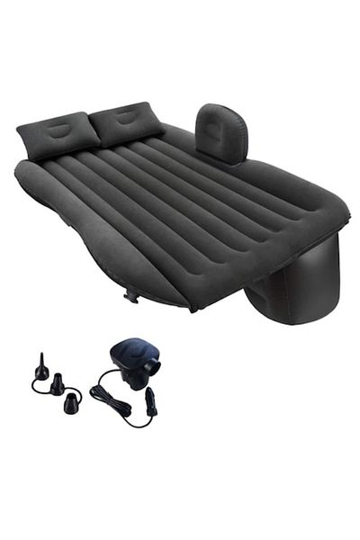 SUPER TRENDS Saltea Auto Gonflabila Premium SUPER TRENDS® Pentru Bancheta, Material Extra Rezistent, 2 Perne Inc