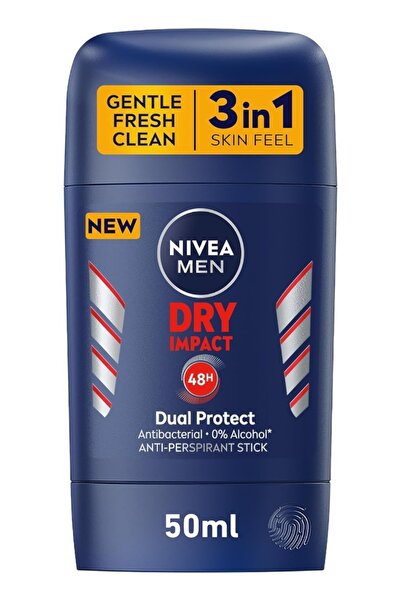 Nivea Men Antiperspirant Stick for Men, 48h Protection, Dry Impact, 50ml