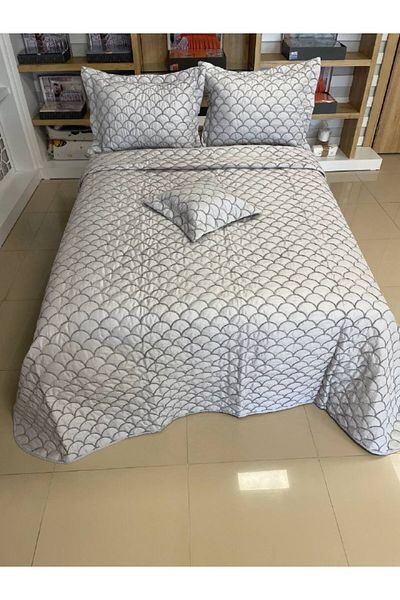Sudemhome Luxury Bedspread Set with Chenille Embroidery - 250X250 cm |   4 Pieces