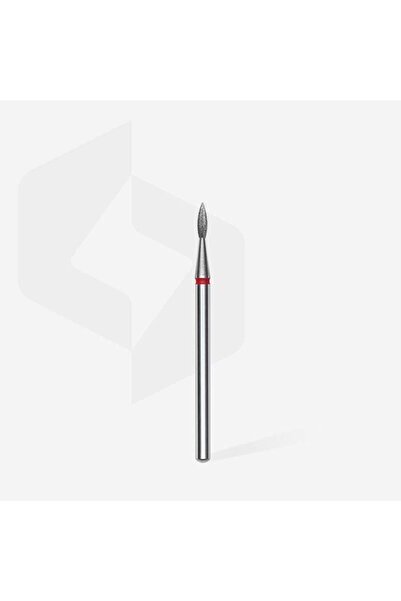 STALEKS Elmas Sivri Alev Freze EXPERT, Kırmızı, Çap 1,8 mm, Çalışma Kısmı 8 mm