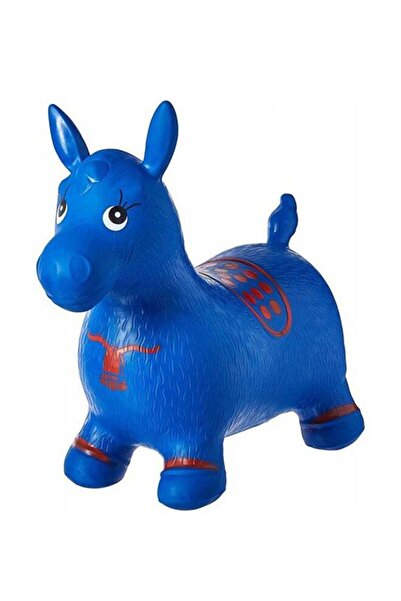 Generic لعبة هورس هوبر القابلة للنفخ والقفز والقفز للأطفال، باللون الأزرق