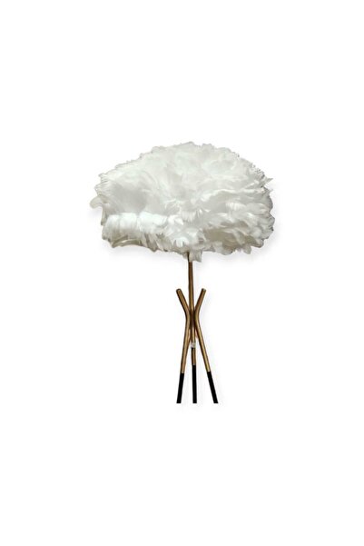 PELLE DESİGN Kuş tüylü Lambader