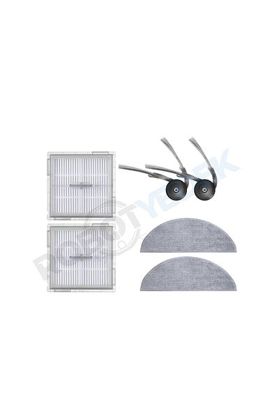 robotyedek Roborock Q8 Max Pro (2025 Model!) Compatible Hepa Filter Side Brush Mop-6 Pieces