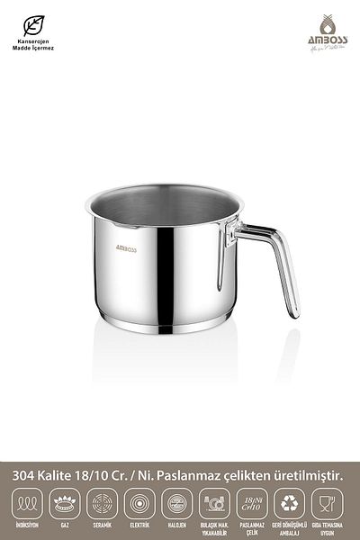Amboss Nova Stainless Steel Milk Bowl Sauce Bowl 16X12 cm