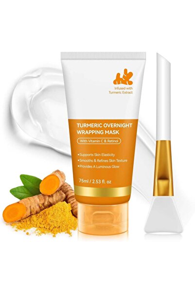 NOVA KISS Kojic Acid and Turmeric Night Mask, Brightness and Intensive Regeneration, 75 ml