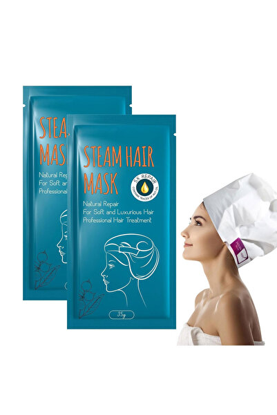 NOVA KISS Set de 2 măști de păr cu efect de abur, reparare de 5 ori mai eficientă, tratament profesional pentru păr deteriorat