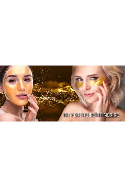 wokali Complete Skin Rejuvenation Kit with Snail Face Mask, 24K Gold, Black Mask and 4 Sets x 2 Eye Patches