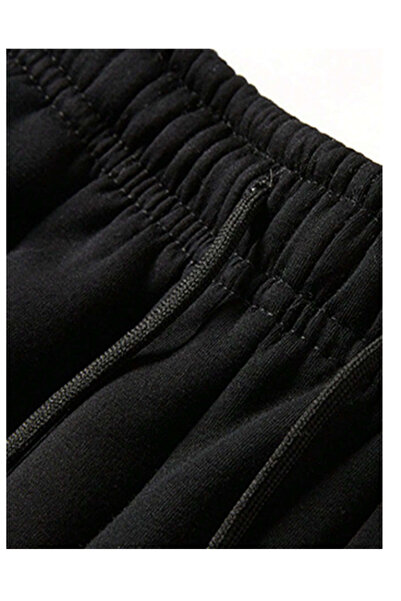 LACKH Pre-Painted Black Women's Wide-Leg Sweatpants Flexible Comfortable Loose Fit