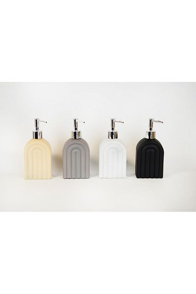 MD MİMOZA DEKOR 450 ml Countertop Glass Assortment Bathroom Kitchen Liquid Soap Dispenser