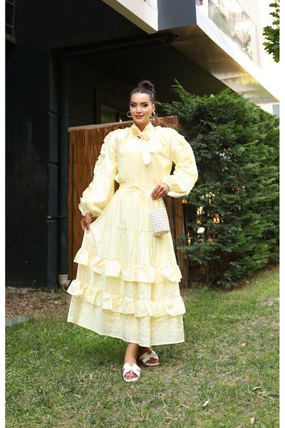 Dadali Dadali Ruffle Skirt Suit Yellow