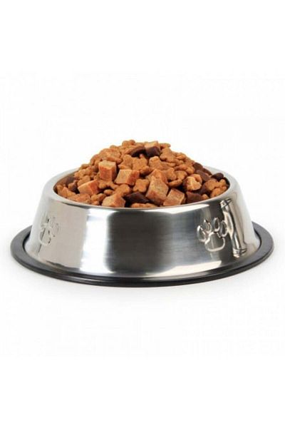 Blusmart Lifestyle Pet Metallic Bowl, Paw Model