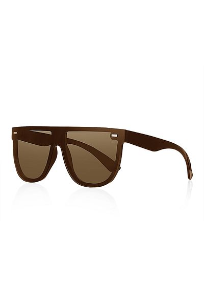 Kinary Eye Protector Trend Unisex Sunglasses Cream Shiny 1020