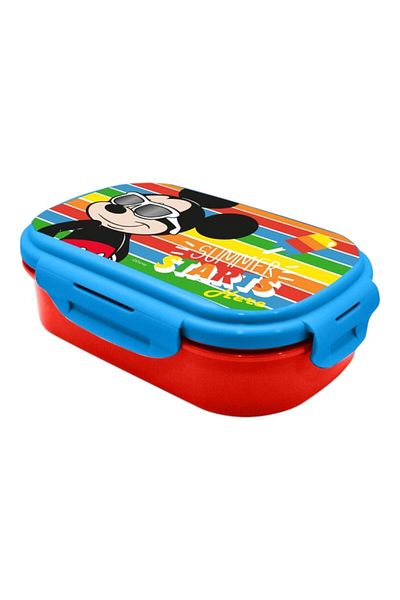 Mickey Mouse Sandwich box with cutlery, BPA-free, multicolor, 21x14x6 cm, Mickey Mouse, Disney