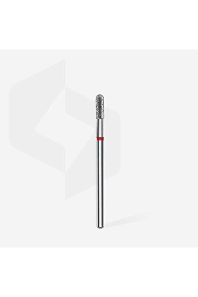 STALEKS Elmas Yuvarlanmış Silindir Freze EXPERT, Kırmızı, Çap 2,3 mm, Çalışma Kısmı 6,5 mm