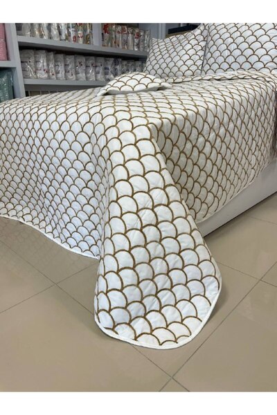 Sudemhome Набір розкішних покривал з шенілом - 250x250 см | 4 частини