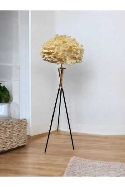 PELLE DESİGN Kuş tüylü Lambader