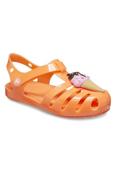 Crocs Sandale Isabella Charm pentru copii mici - Persimmon