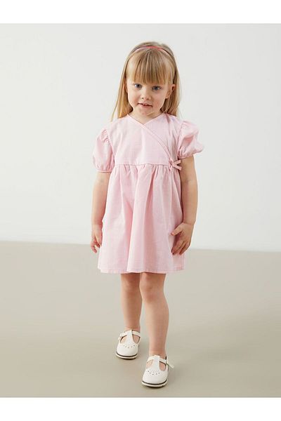 LC Waikiki Lcw Baby Ribbon Detail Cotton Baby Girl Dress