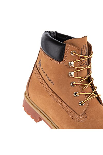 Hush Puppies Ανδρικές μπότες Helppo Bounce από γνήσιο δέρμα