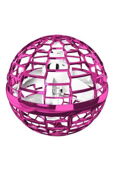 FLYNOVA كرة طائرة خفيفة الوزن قابلة لإعادة الشحن للأطفال، وردي، 10.4 × 10.2 × 10.2 سم