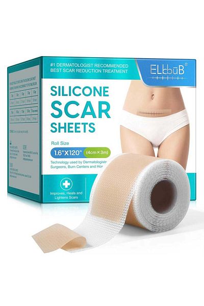 NOVA KISS Rolă de gel siliconic medical pentru tratamentul cicatricilor, 4 cm x 3 m